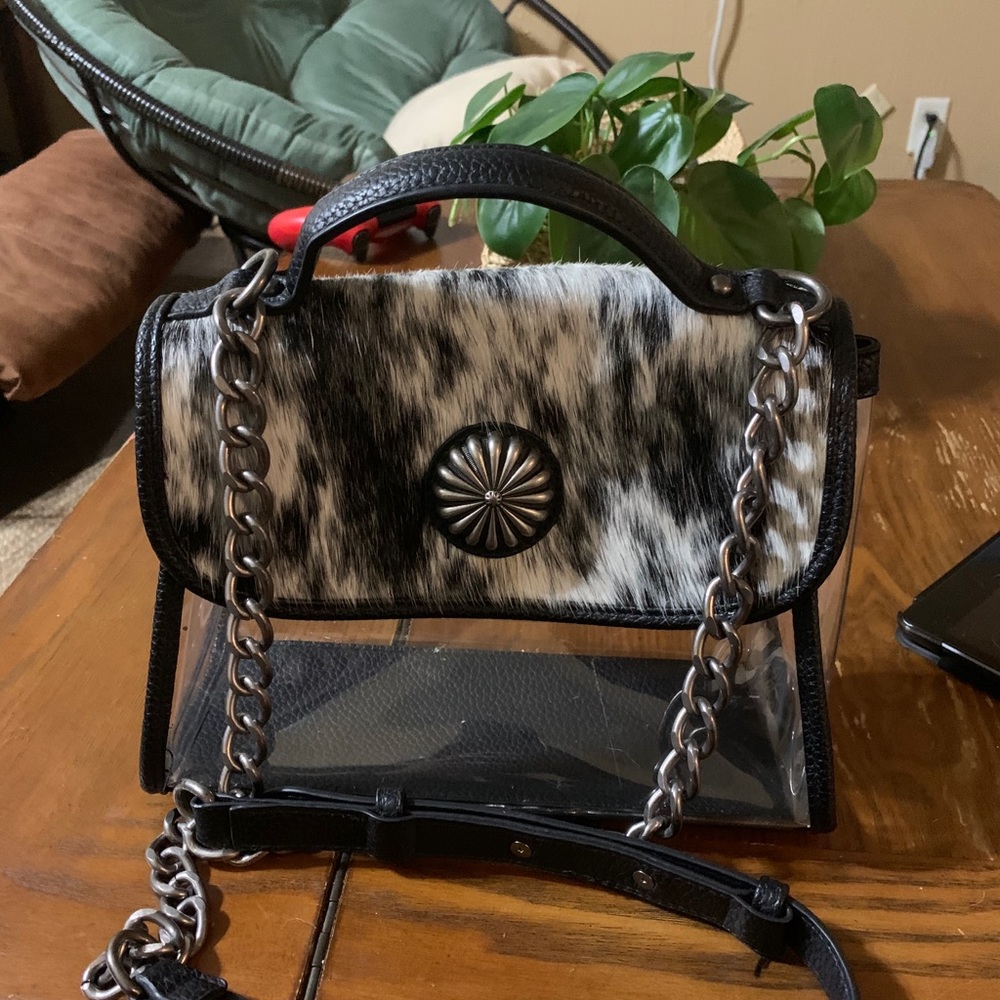 Cowhide purse